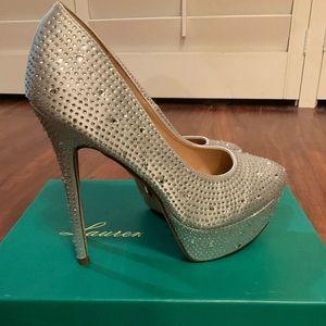 NWB Lauren Lorraine Victoria Wedding Platform High Heel